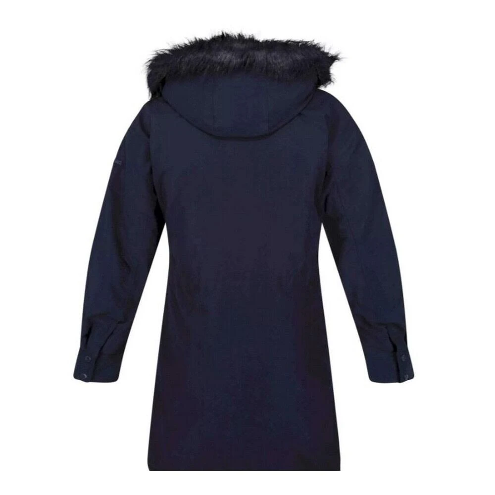 Regatta Womens/Ladies Shiloh Faux Fur Trim Parka (Black) - Image 6