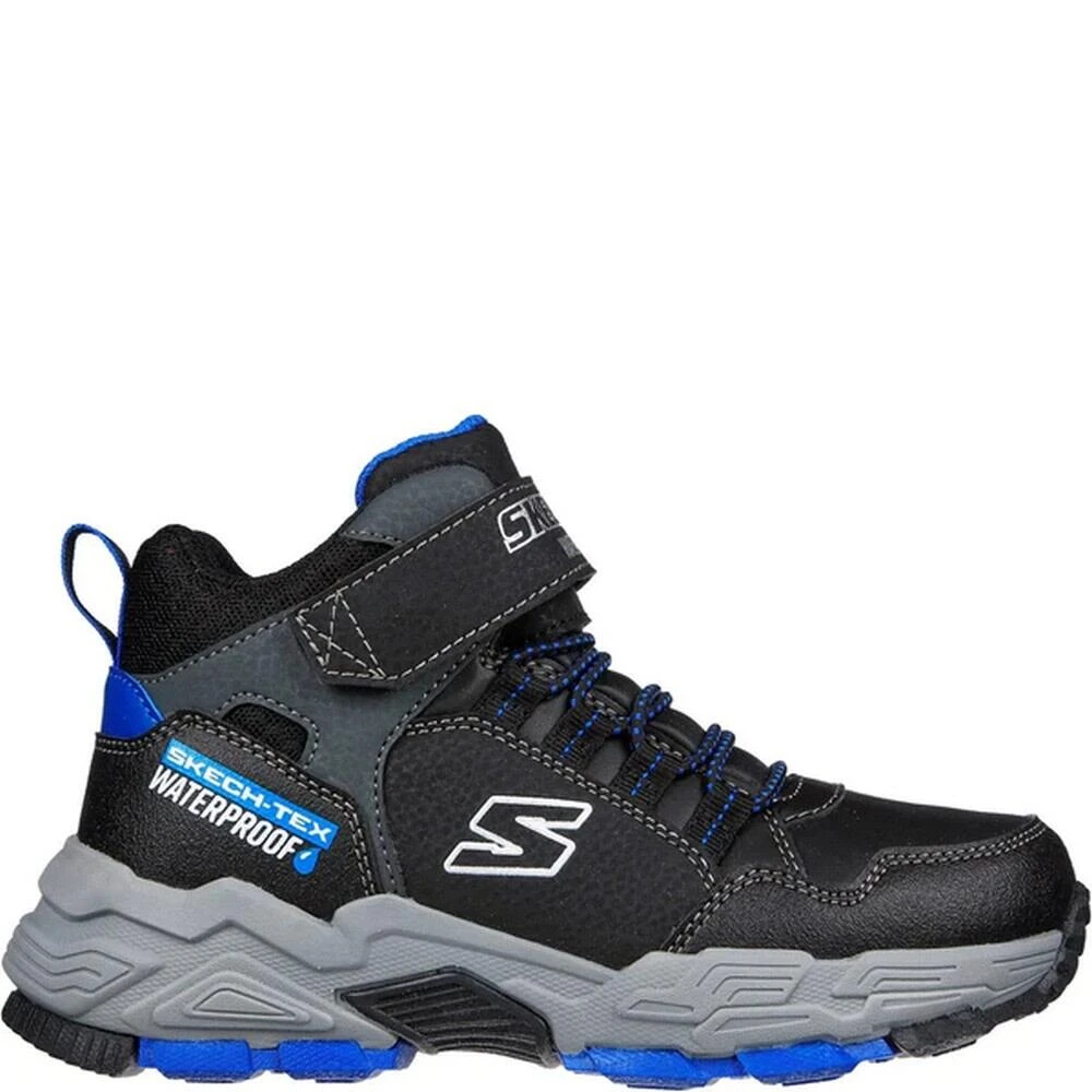 Skechers Boys Drollix Ankle Boots (Black/Royal Blue) - Image 3