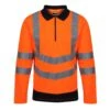 Regatta Mens HiVis Polo Shirt (Orange/Navy)