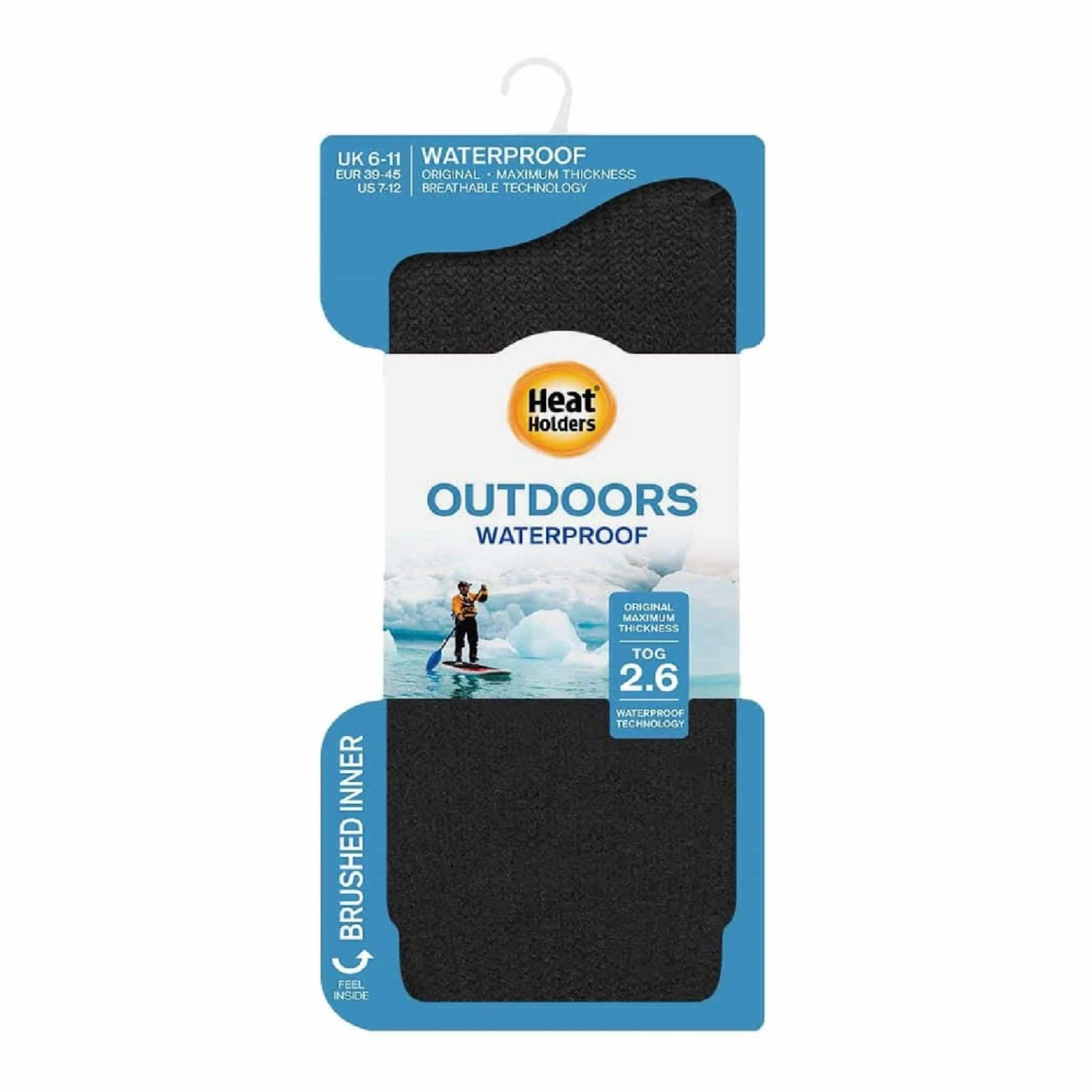 Mens & Womens Black Thermal Waterproof Socks With Fleece Lining - Image 2