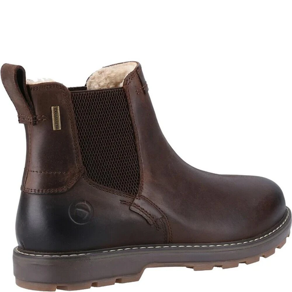 Cotswold Mens Snowshill Leather Chelsea Boots (Brown) - Image 2