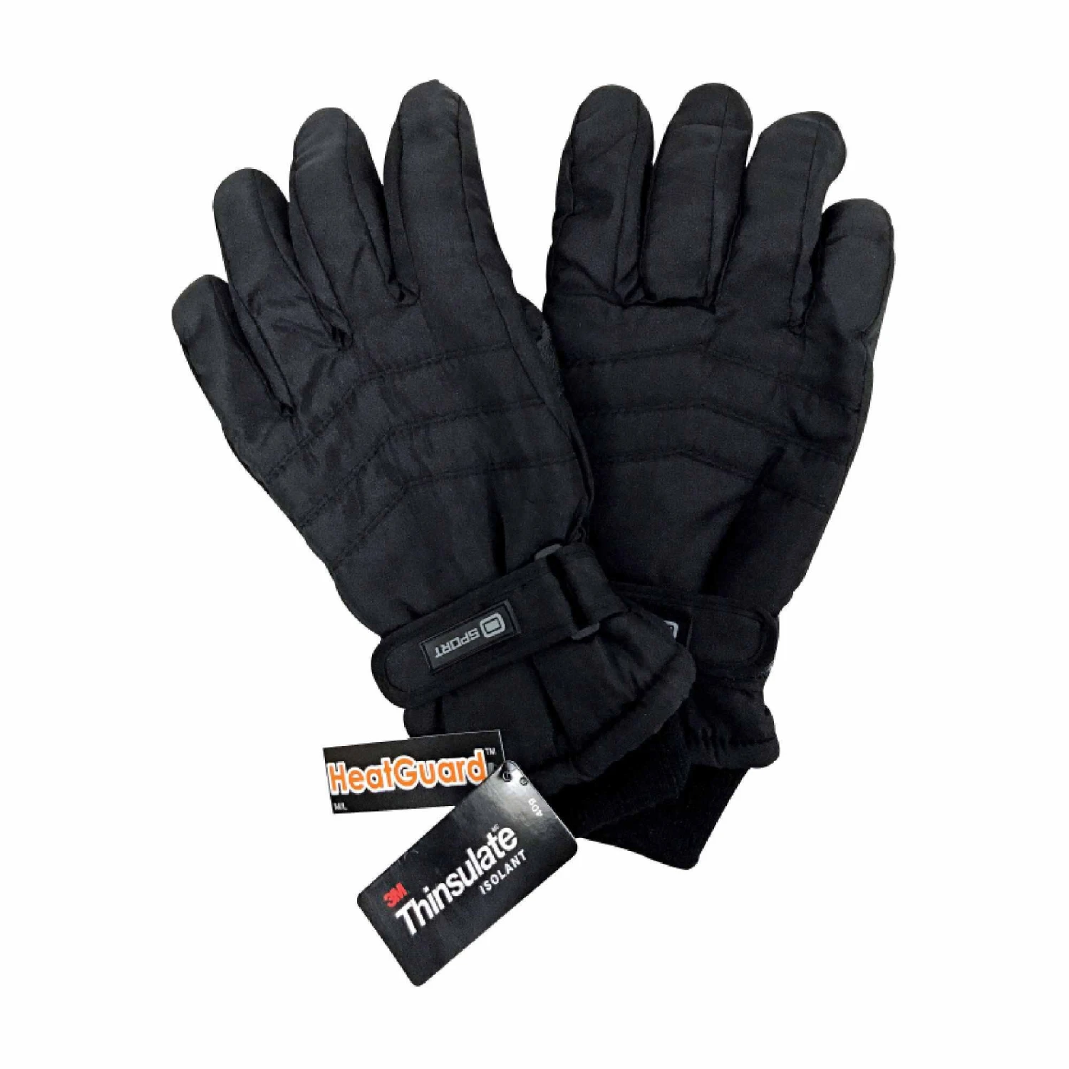 Mens 3M Thinsulate 40 Gram Thermal Insulated Waterproof Ski Gloves - Image 2