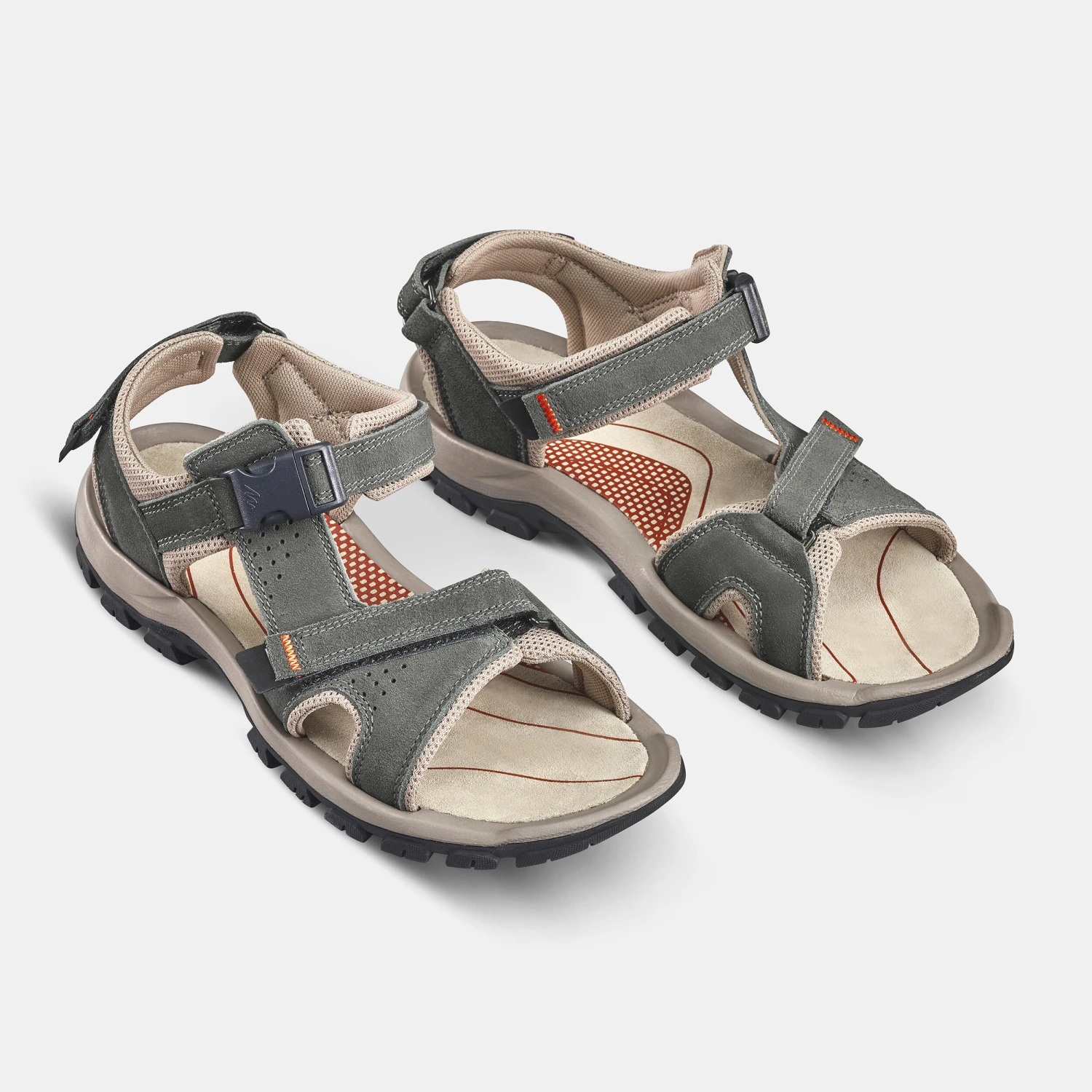 Quechua Men's Leather Walking Sandals - NH120 - Image 12