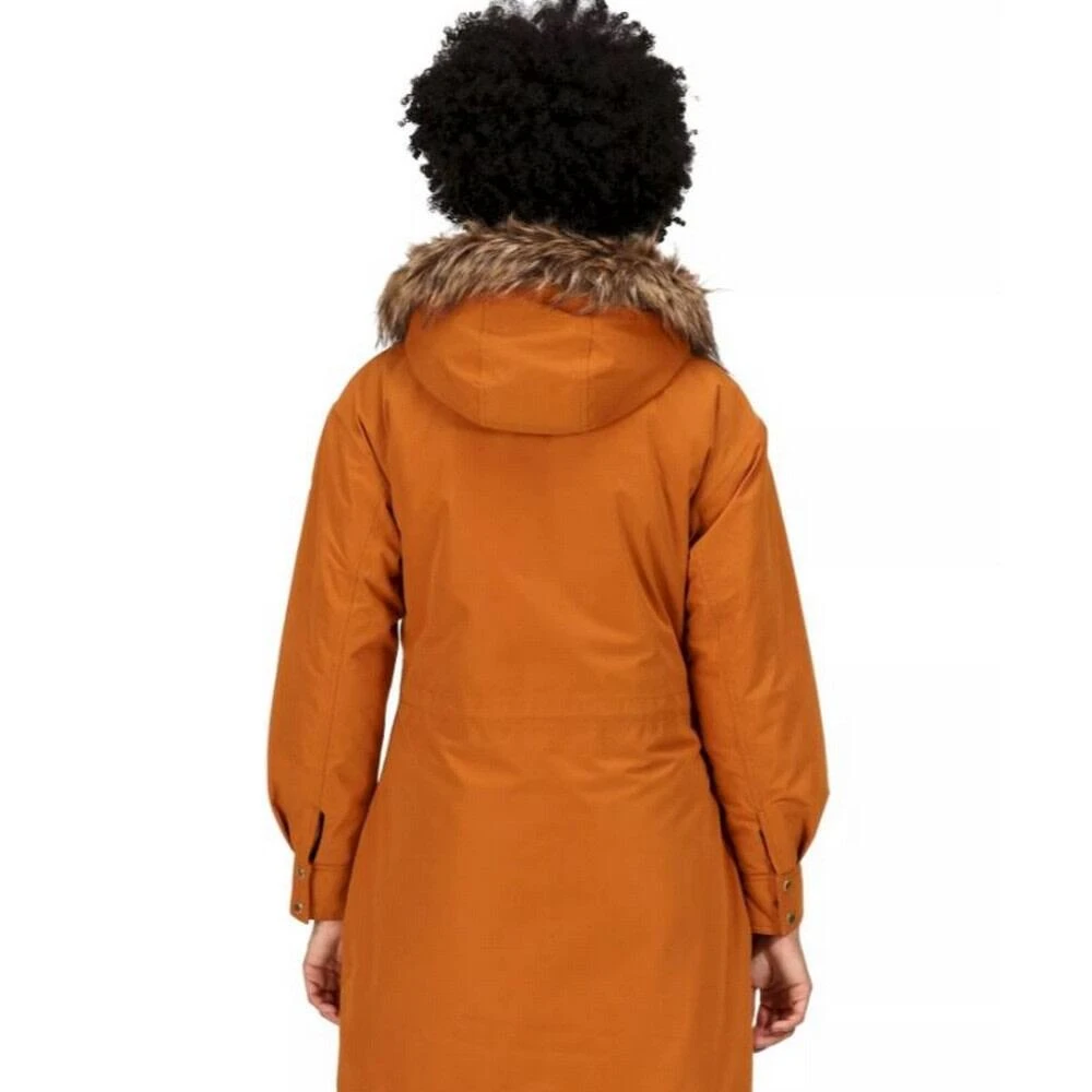 Regatta Womens/Ladies Shiloh Faux Fur Trim Parka (Black) - Image 13