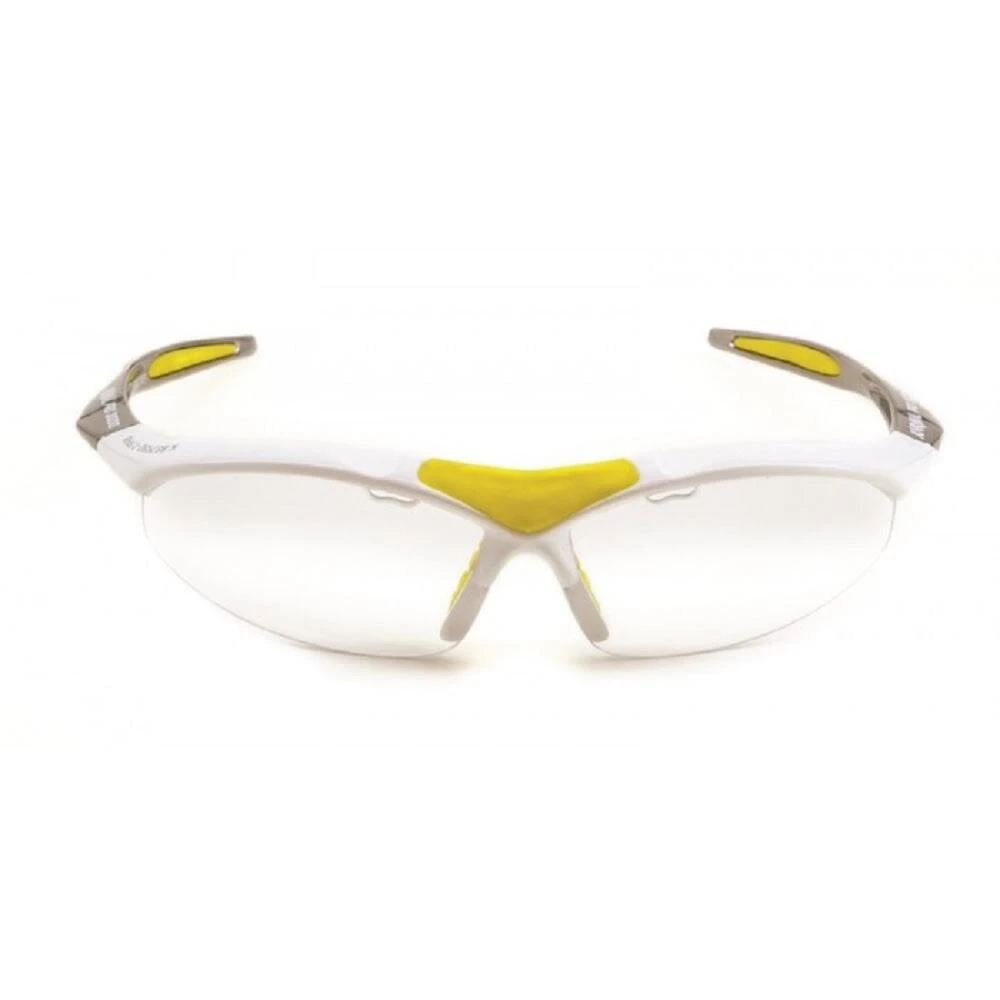 KARAKAL Unisex Adult Pro 3000 Sports Glasses (White/Yellow)