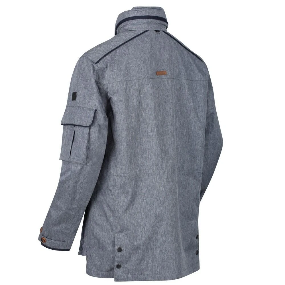 Regatta Mens Elmore Waterproof Cargo Jacket (Dark Denim) - Image 3