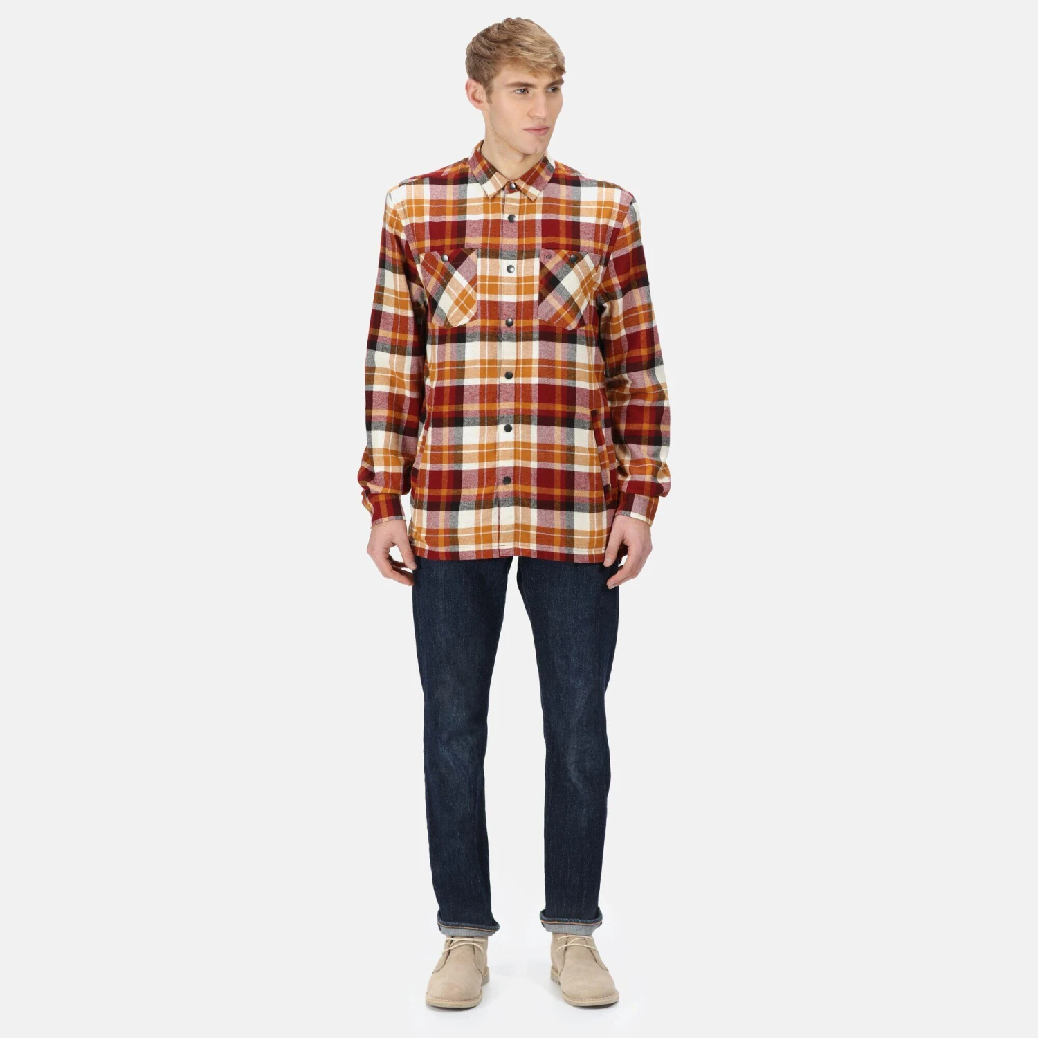 Regatta Thamos Men's Walking Long Sleeve Fleece Shirt - Image 7