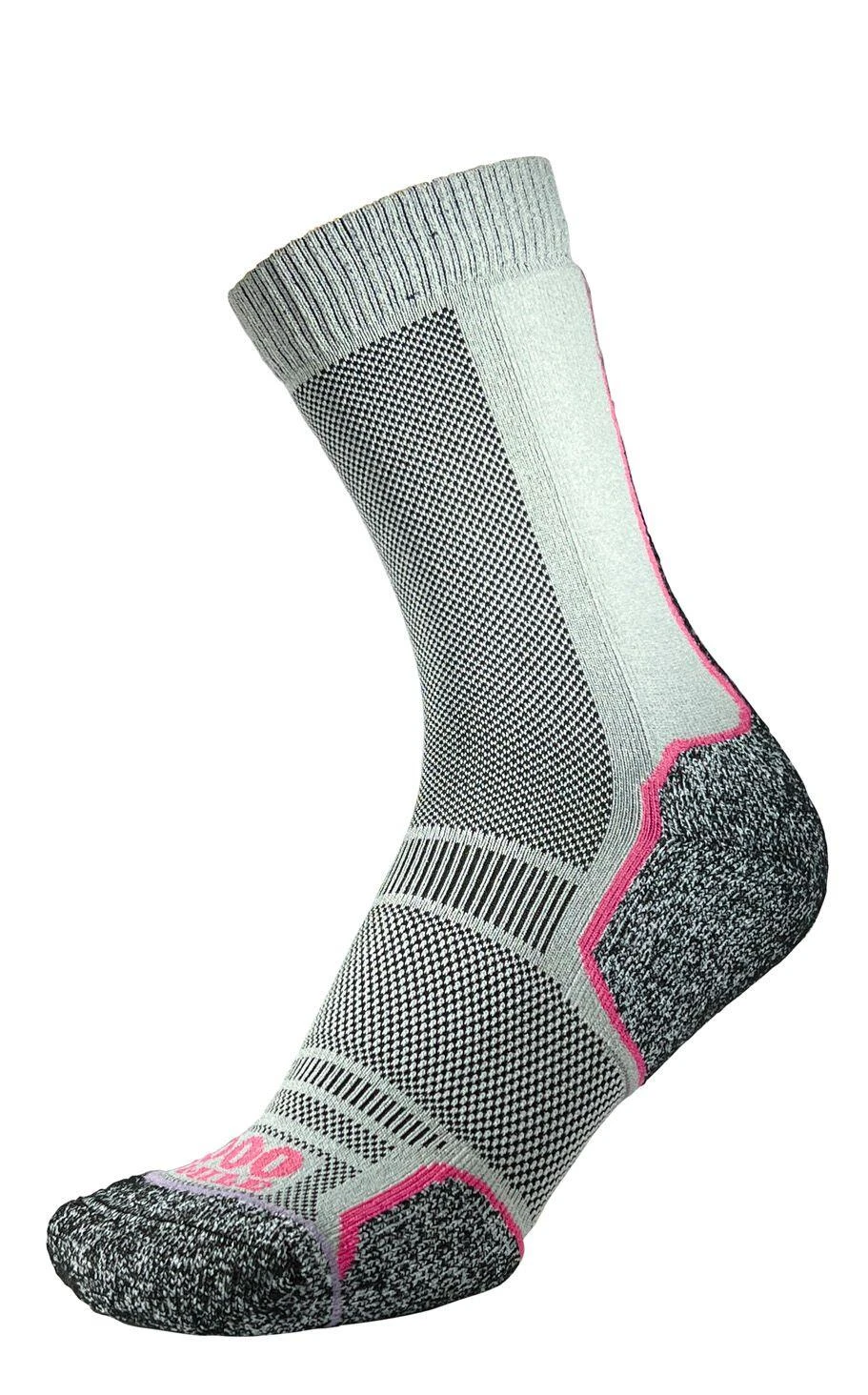 1000 Mile Trek Repreve Single Layer Twin Pack Silver Blue/Pink - Image 2