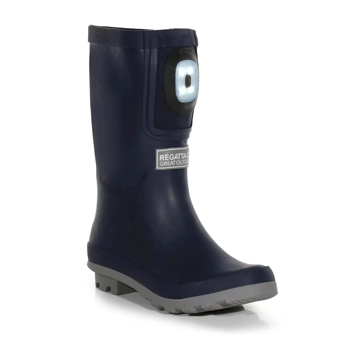 Regatta Childrens/Kids Fairweather Shine Brite Light Wellington Boots (Navy/Storm Grey)