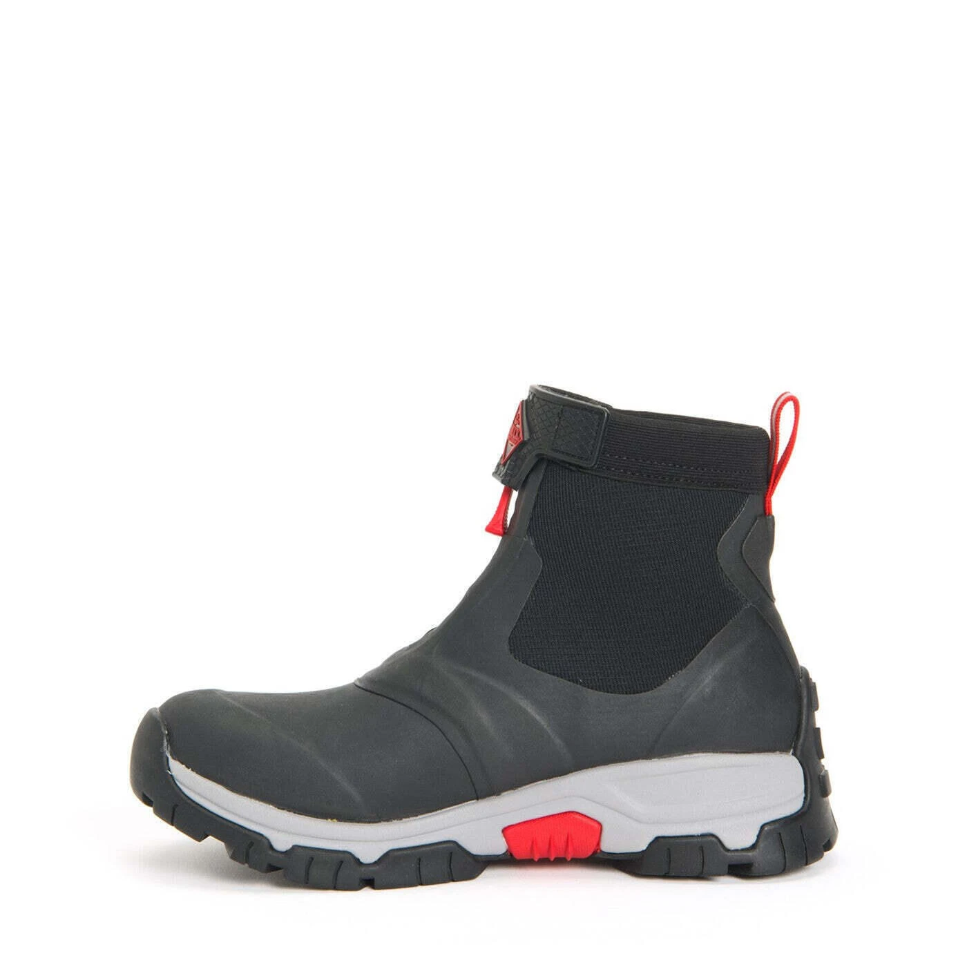 Muck Boots Mens Apex Wellington Boots (Grey/Red) - Image 3