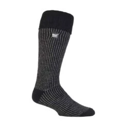 Mens Warm Winter Knee High Ribbed Thermal Boot Socks