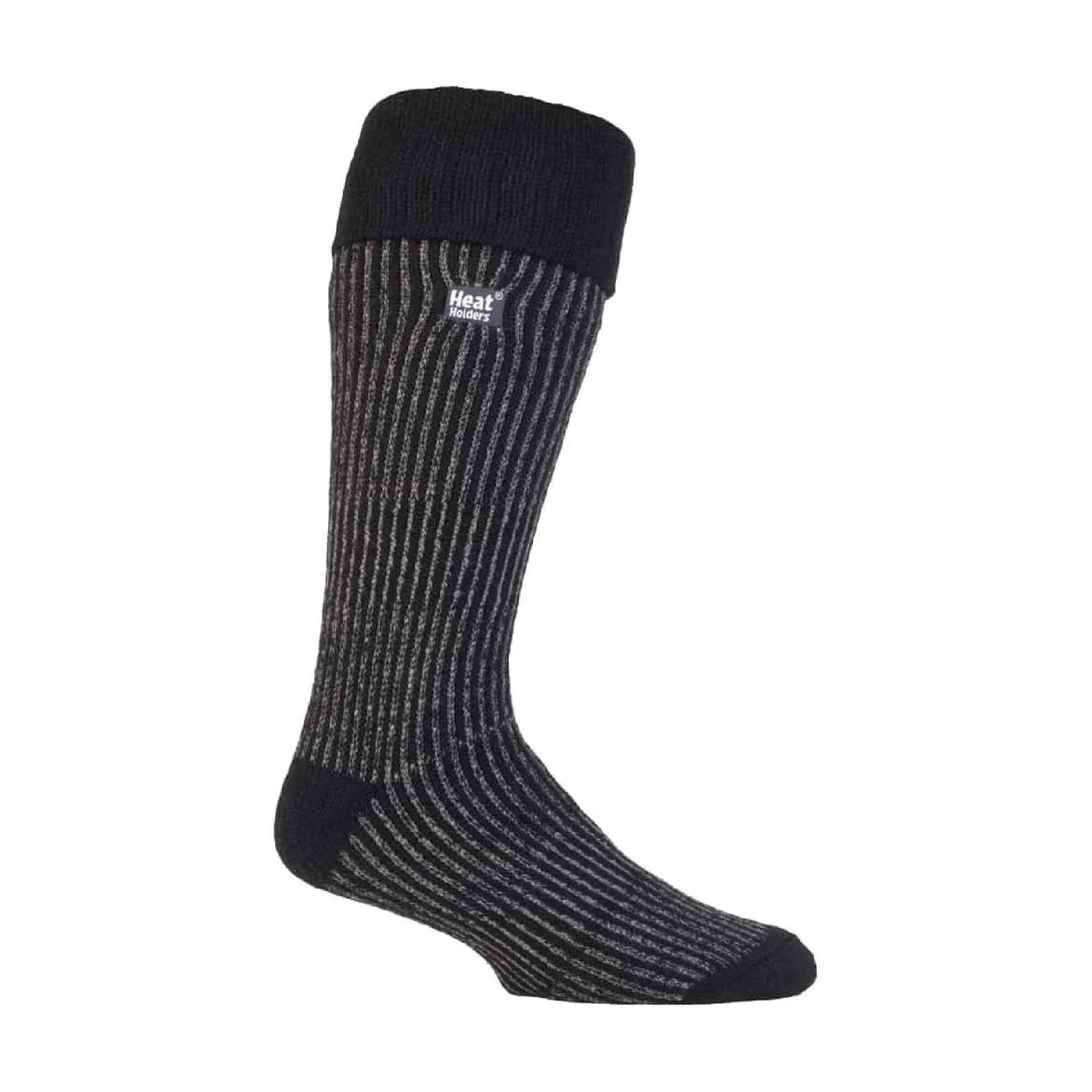 Mens Warm Winter Knee High Ribbed Thermal Boot Socks