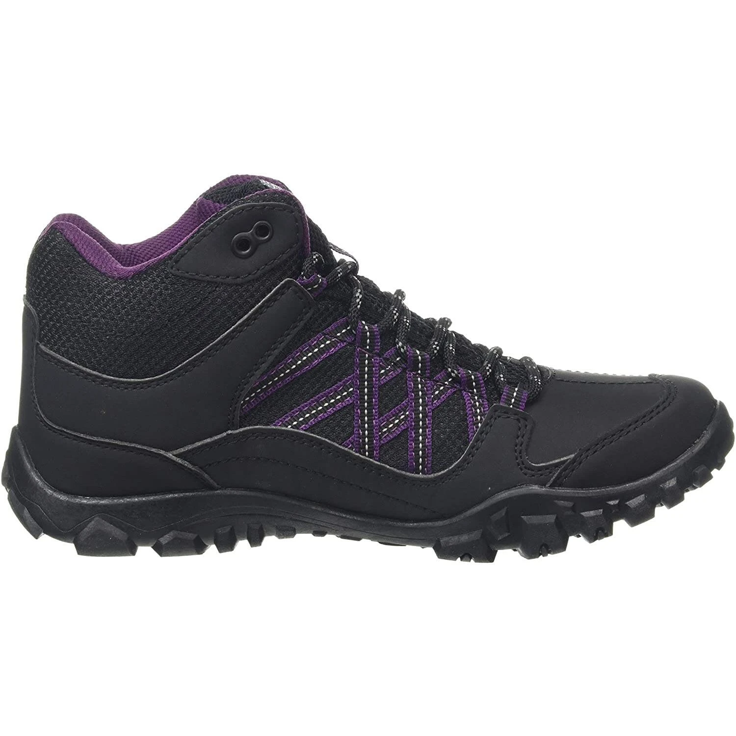 Regatta Womens/Ladies Edgepoint Waterproof Walking Boots (Black/Prune) - Image 2