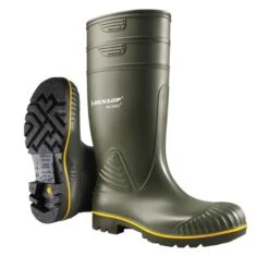 Dunlop Acifort Plain Rubber Wellingtons GREEN