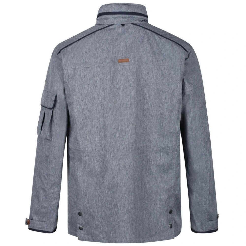 Regatta Mens Elmore Waterproof Cargo Jacket (Dark Denim) - Image 2
