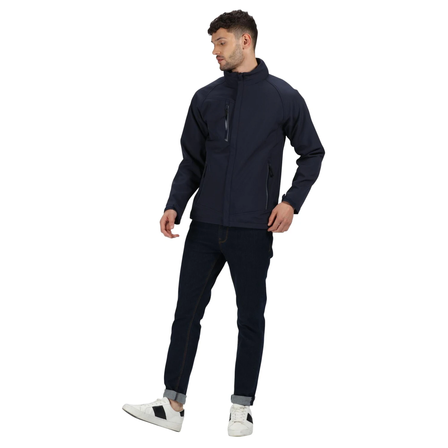 Regatta Mens Apex Soft Shell Jacket (Navy)