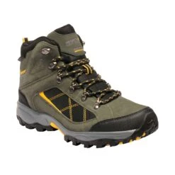 Regatta Great Outdoors Mens Kota Mid Walking Boot (Dark Khaki/Gold)