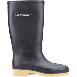 Dunlop Dull Childrens Wellingtons BLACK
