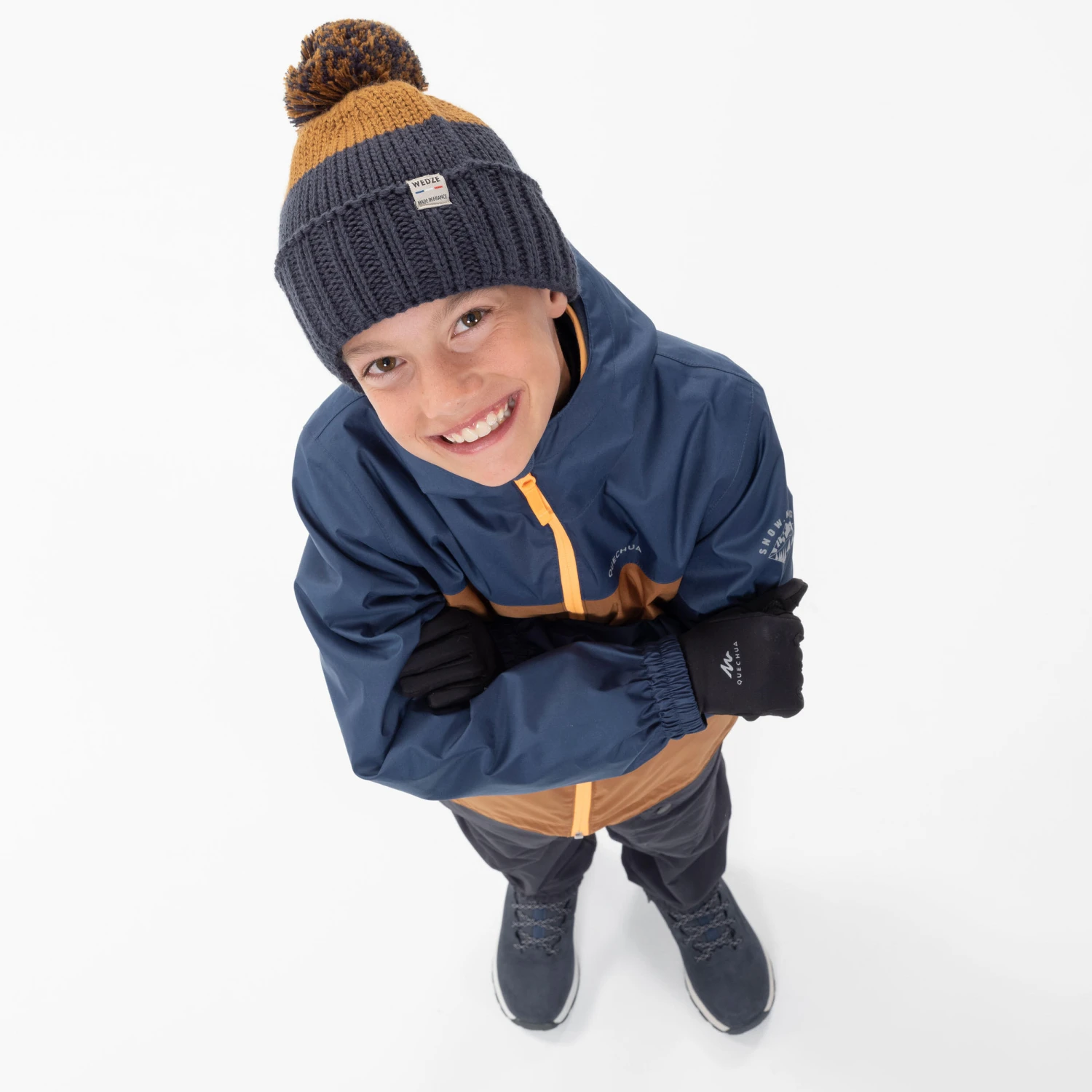 Quechua KIDS’ WARM AND WATERPROOF 3-in-1 HIKING JACKET - SH100 -0.5°C - 7 - Image 9