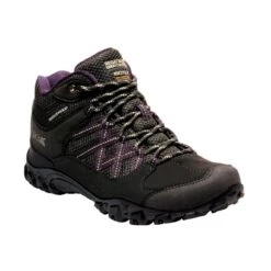 Regatta Womens/Ladies Edgepoint Waterproof Walking Boots (Black/Prune)