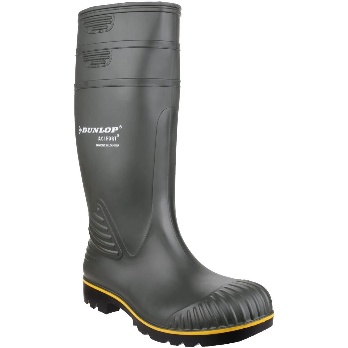 Dunlop Acifort Plain Rubber Wellingtons GREEN - Image 2