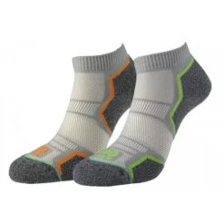 Mens Repreve Ankle Socks (Pack Of 2) (Silver/Grey)