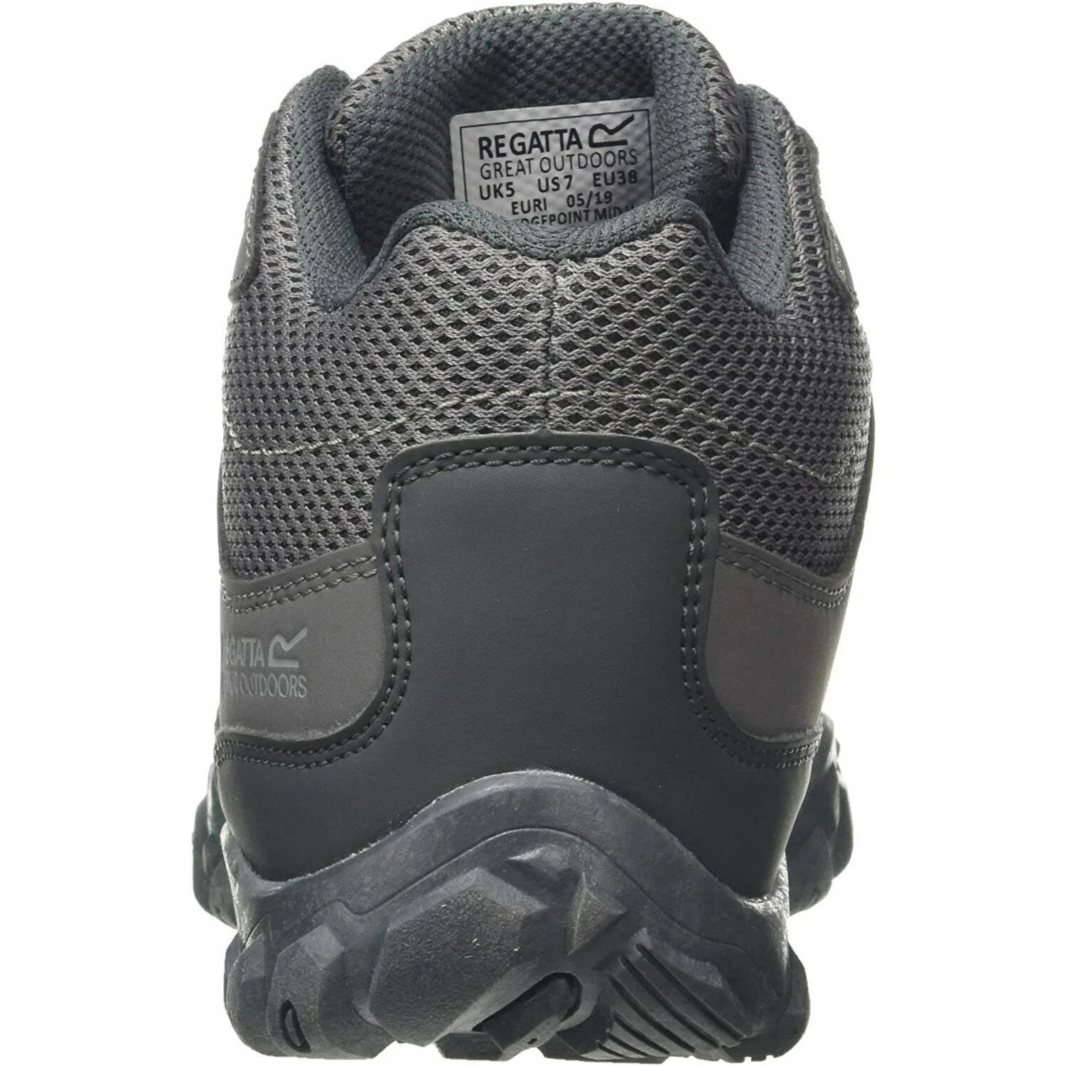 Regatta Womens/Ladies Edgepoint Waterproof Walking Boots (Black/Prune) - Image 5