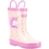 Cotswold Childrens/Kids Puddle Unicorn Wellington Boots (Pink)