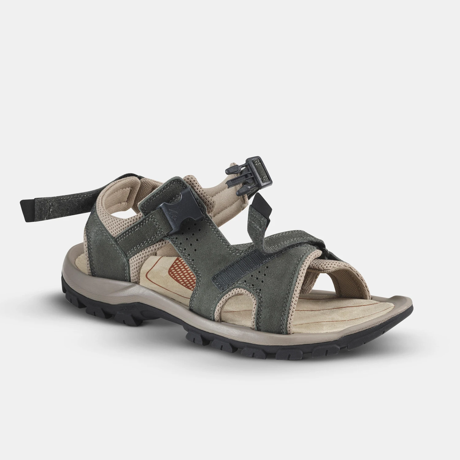 Quechua Men's Leather Walking Sandals - NH120 - Image 14
