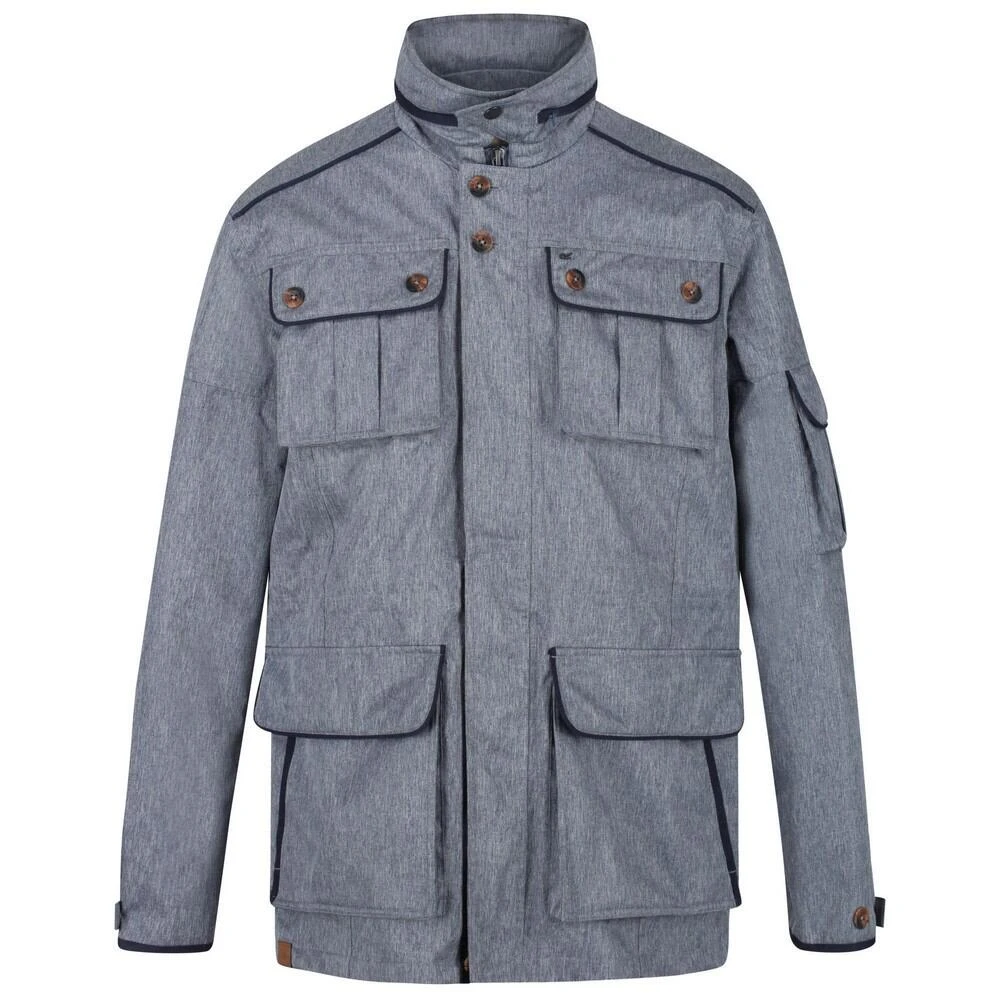 Regatta Mens Elmore Waterproof Cargo Jacket (Dark Denim)