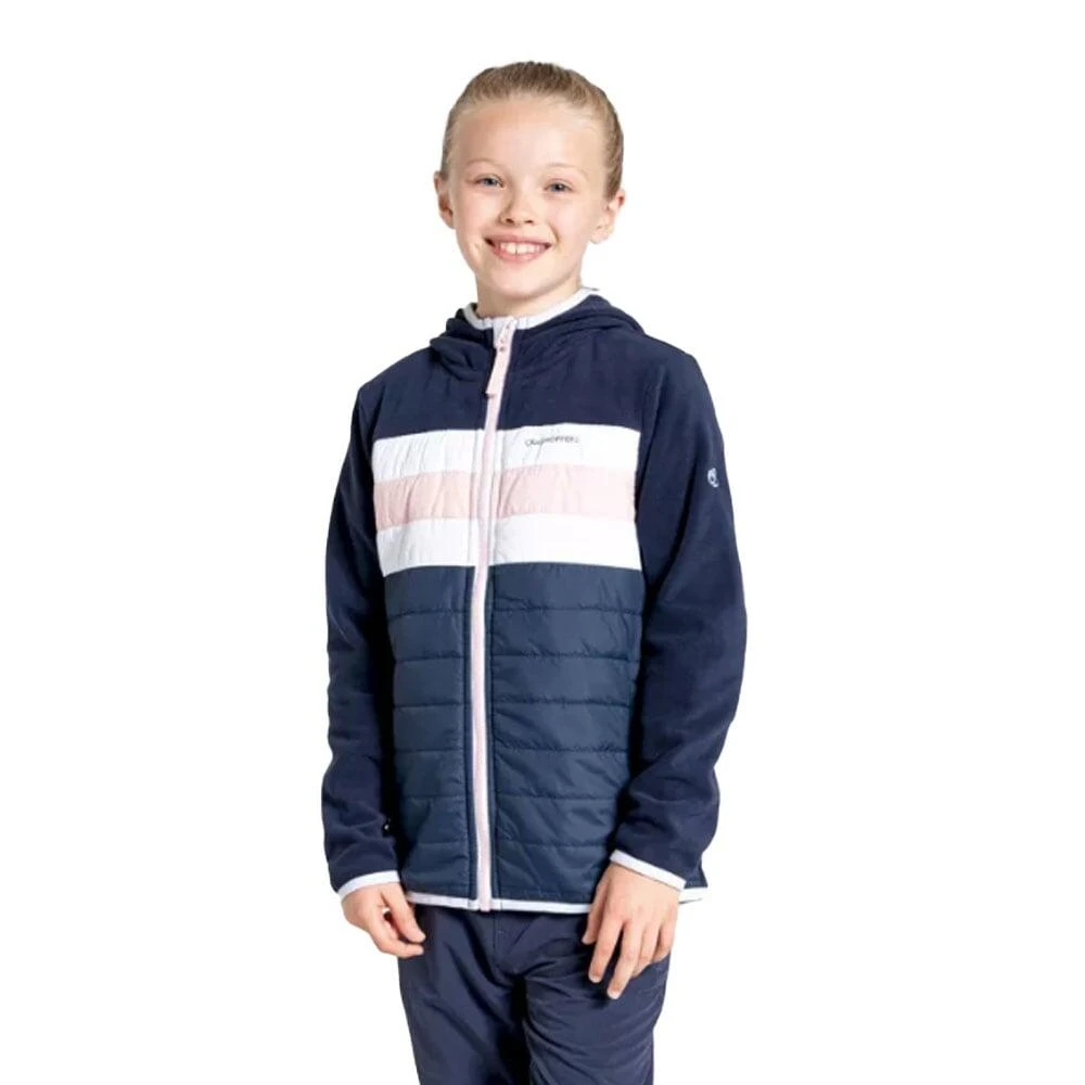Craghoppers Childrens/Kids Brady Padded Jacket (Blue Navy/Spruce Green) - Image 6