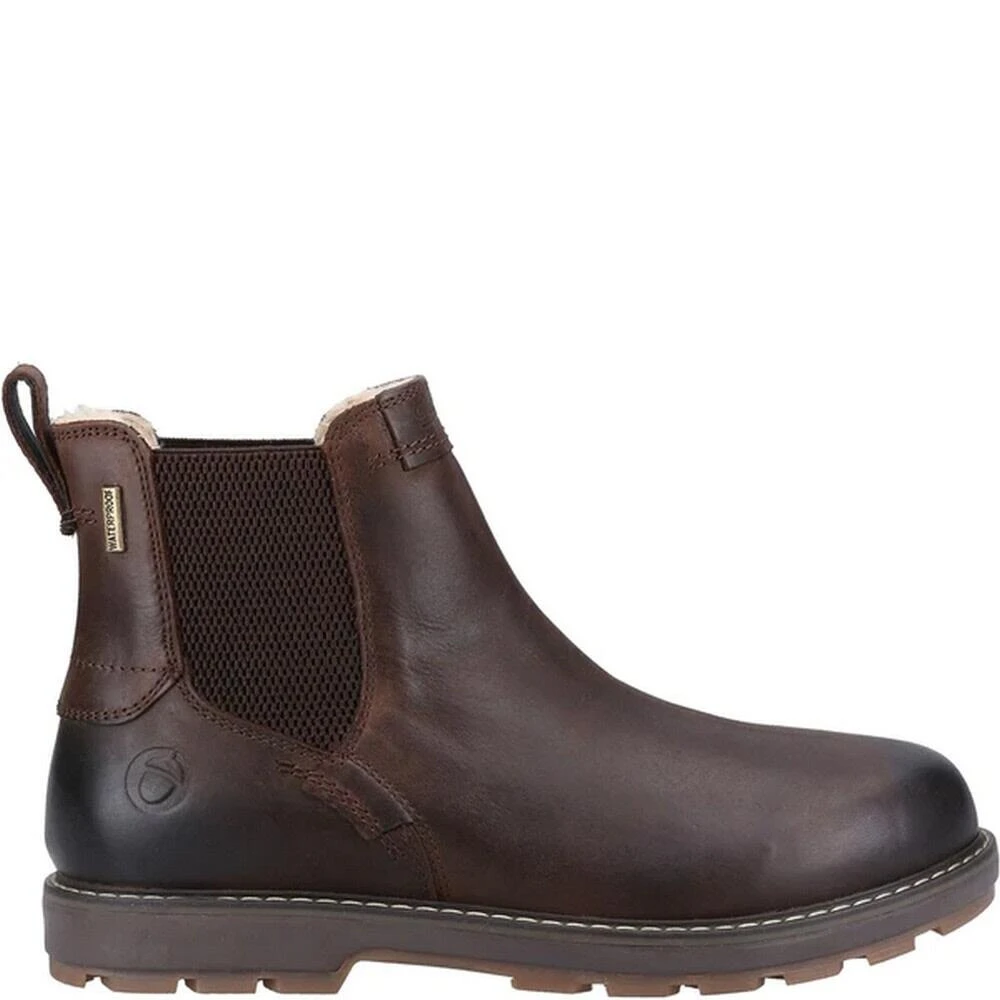 Cotswold Mens Snowshill Leather Chelsea Boots (Brown) - Image 3