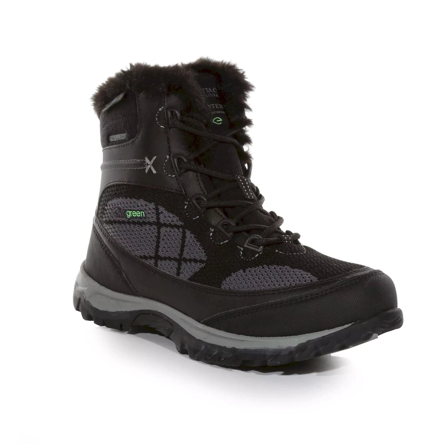 Regatta Womens/Ladies Hawthorn Evo Walking Boots (Black/Granite) - Image 4