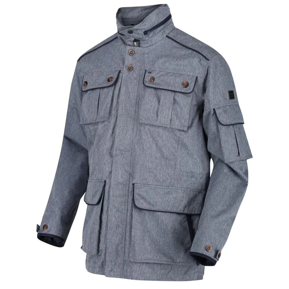 Regatta Mens Elmore Waterproof Cargo Jacket (Dark Denim) - Image 4